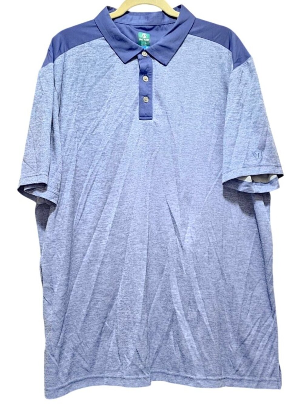Pro Tour Mens XXL Coolplay Blue Polo Shirt With Collar